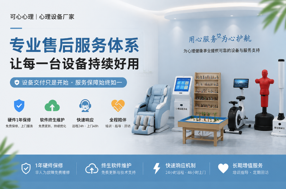 可心心理售后服务政策_硬件一年保修_软件终生维护